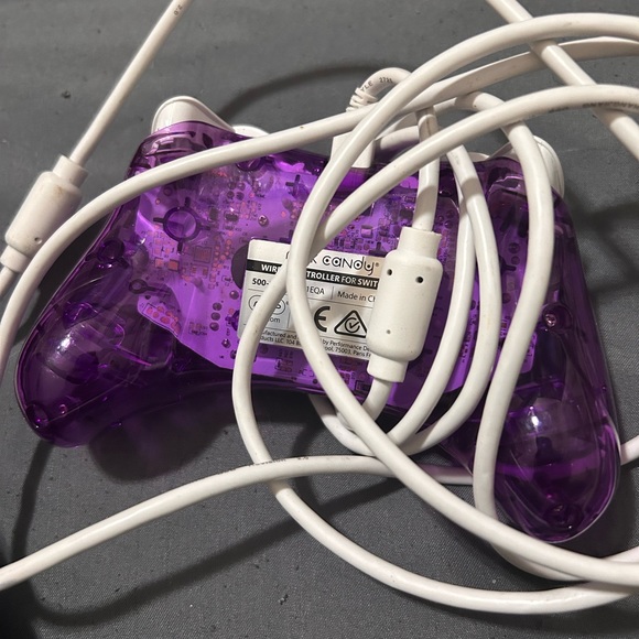 Nintendo Switch Rock Candy Wired Controller Purple see-through - Picture 4 of 4